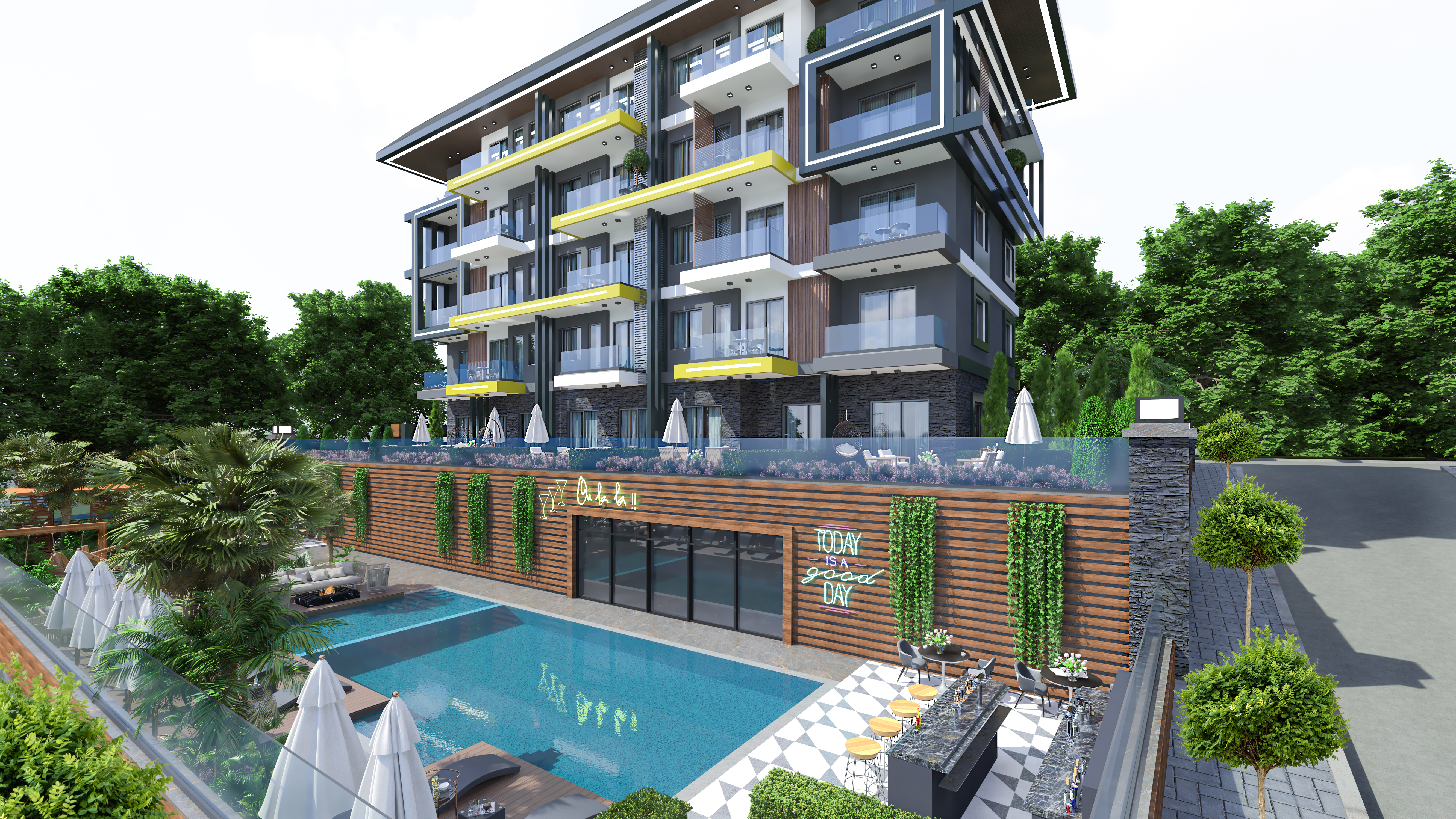 KESTEL'DE SATILIK 1+1 DAİRE